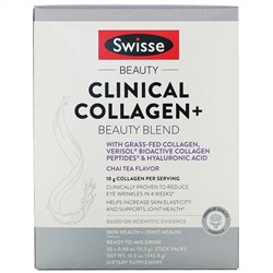 Swisse, Clinical Collagen+ Beauty Blend, Chai Tea Flavor, 30 Stick Packs, 0.40 oz (11.5 g) Each