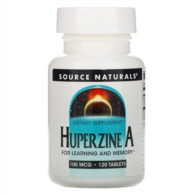 Source Naturals, гуперзин А, 100 мкг, 120 таблеток