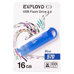 Флэш накопитель USB 16 Гб Exployd 570 (blue)