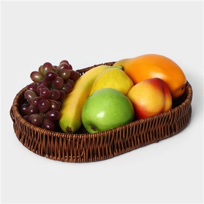 Корзинка для фруктов и хлеба Доляна «Огайо», 31×21×5 см, овальная