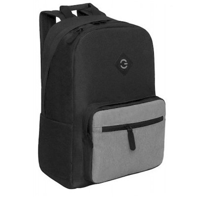 Рюкзак молодежный RQL-318-1/4 черный - серый 28х41х18 см GRIZZLY
