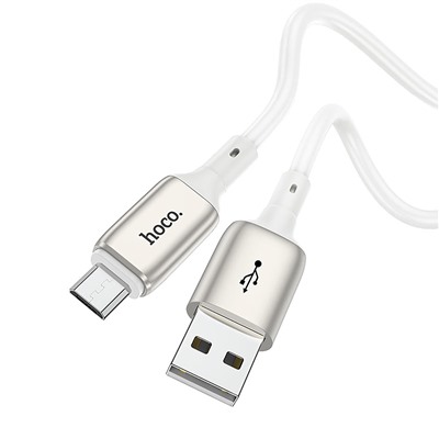 Кабель USB - micro USB Hoco X66  100см 2,4A  (white)