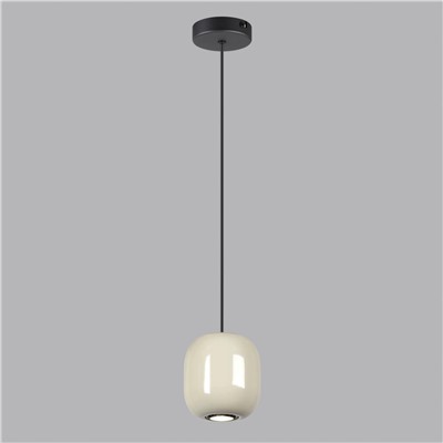 5053/1A PENDANT ODL24 311 черный/цвет слонов.кости//металл Подвес GU10 LED 4W OVALI