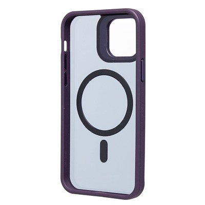 Чехол-накладка - SM026 SafeMag для "Apple iPhone 12/iPhone 12 Pro" (dark violet)