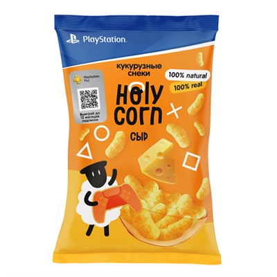 Снеки со вкусом сыра Holy Corn, 50 г