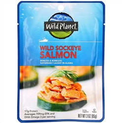 Wild Planet, Wild Sockeye Salmon, 3 oz (85 g)