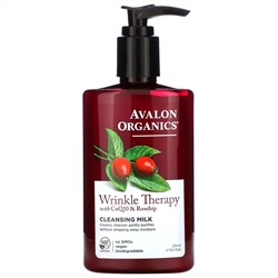 Avalon Organics, CoQ10 Repair, очищающее молочко для лица, 8,5 жидкой унции (251 мл)