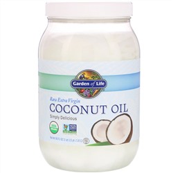 Garden of Life, Необработанное кокосовое масло холодного отжима, 1,6 л (56 жидких унций)