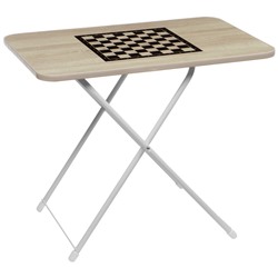 Стол туриста игровой (шахматы), 75 × 50 х 50/62 см ТСТИ/С