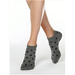 Носки женские CONTE Укороченные блестящие носки с рисунком «в горошек» FANTASY, 19С-61СП пепельный 1