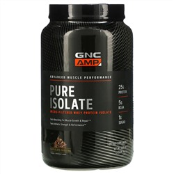 GNC, Pure Isolate, Micro-Filtered Whey Protein, Chocolate Frosting, 2.13 lb (966 g)