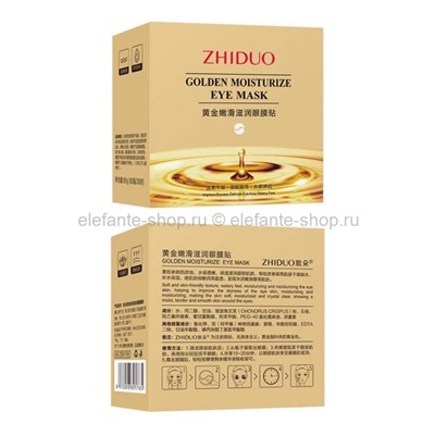 Гидрогелевые патчи с коллоидным золотом ZHIDUO Golden Moisturize Elastic Eye Mask 60 шт (106)