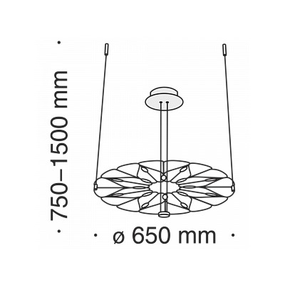 Подвесной светильник Volare MOD037PL-L16B. ТМ Maytoni