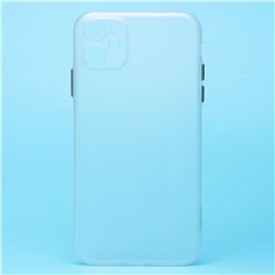 Чехол-накладка - PC091 для "Apple iPhone 11" (matte transparent/white) (232336)