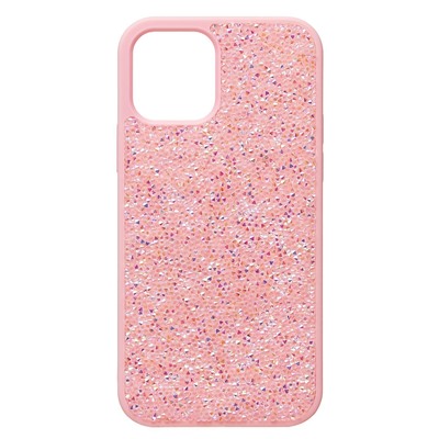 Чехол-накладка - PC071 POSH SHINE для "Apple iPhone 12/12 Pro" россыпь кристаллов (pink) (231580)