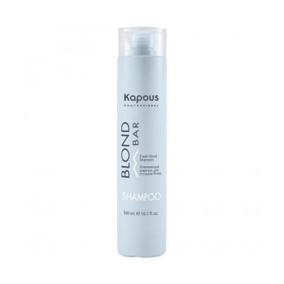 Kapous Освежающий шампунь д/волос оттенков блонд “Blond Bar” 300 мл.