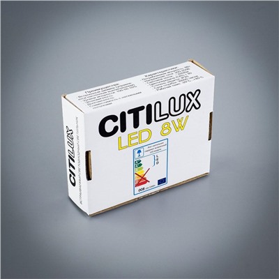 Citilux Омега CLD50R080 LED Встраиваемый светильник с диммером Белый