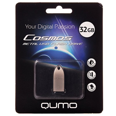 Флэш накопитель USB 32 Гб Qumo Cosmos (silver)