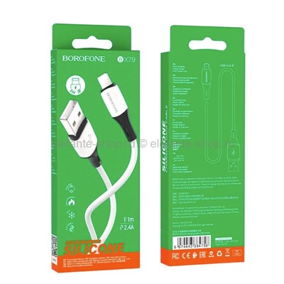 Кабель Borofone BX79 USB-A to Lightning 1m White (15)