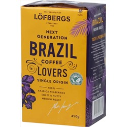 Lofbergs Lila. Brazil (молотый) 450 гр. мягкая упаковка