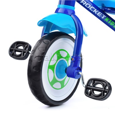 Велосипед трехколесный Rocket, колеса EVA 10"/8", цвет синий
